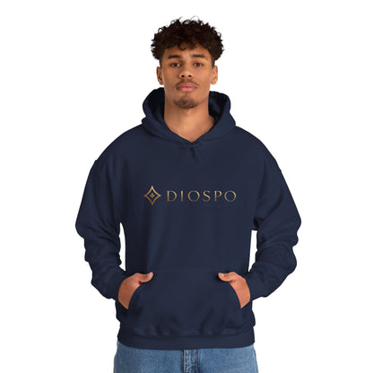 Diopso Logo Hoodie — Minimalist Luxury White Pullover
