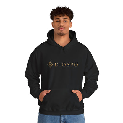 Diopso Logo Hoodie — Minimalist Luxury White Pullover