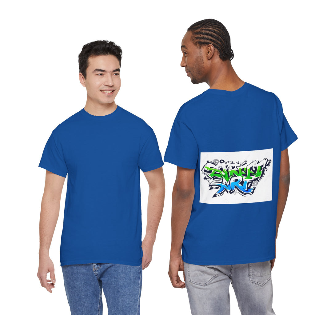 Graffiti Street Art Tee — Bold Neon 'Street Art' Back Print