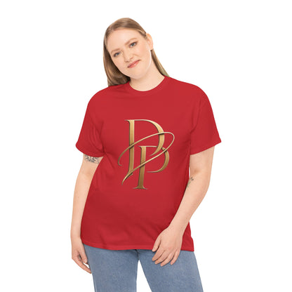 Monogram Gold PP Tee — Elegant Personalized Initials T-Shirt
