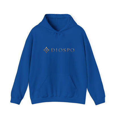 Diopso Logo Hoodie — Minimalist Luxury White Pullover