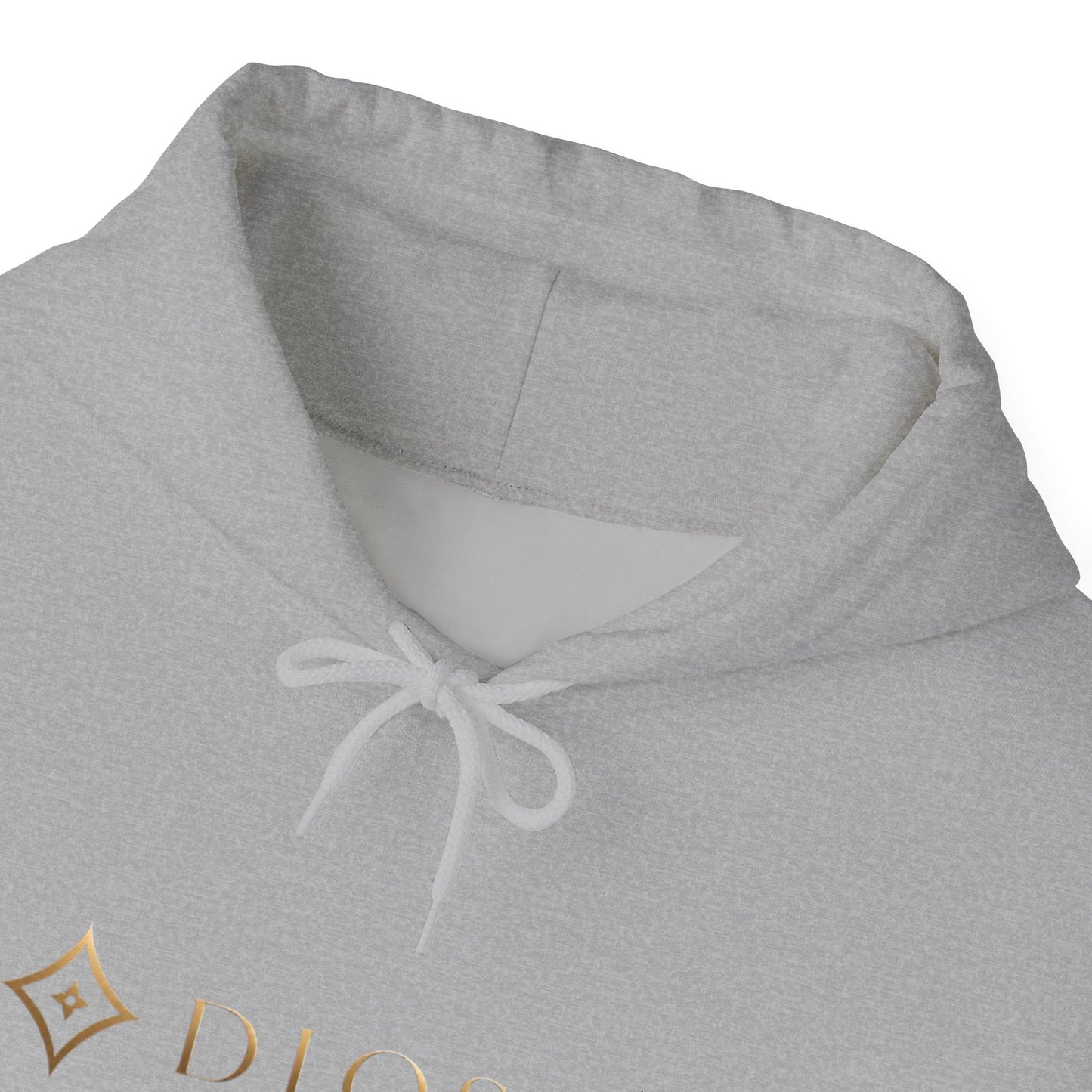 Diopso Logo Hoodie — Minimalist Luxury White Pullover