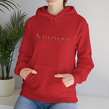 Diopso Logo Hoodie — Minimalist Luxury White Pullover