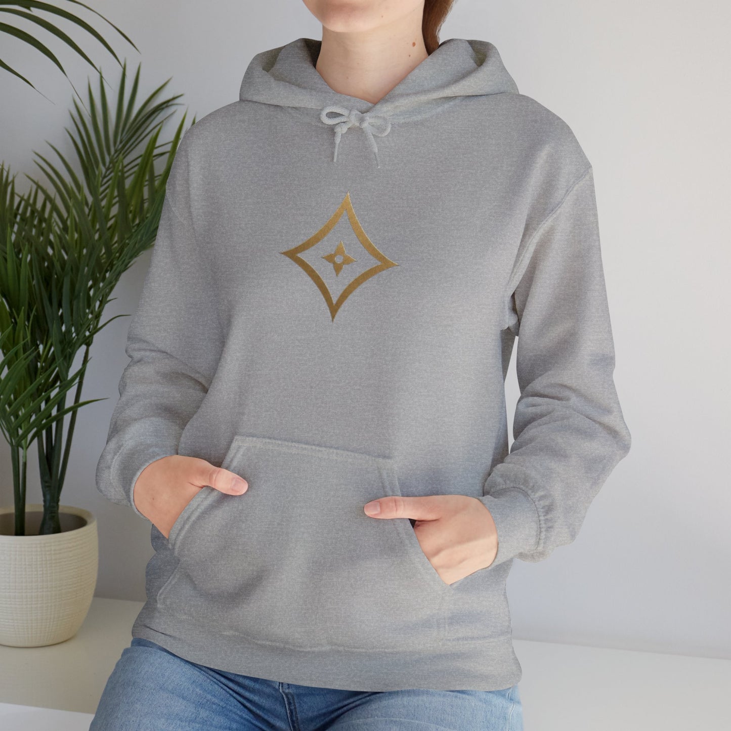 Diopso Logo Hoodie — Minimalist Luxury White Pullover