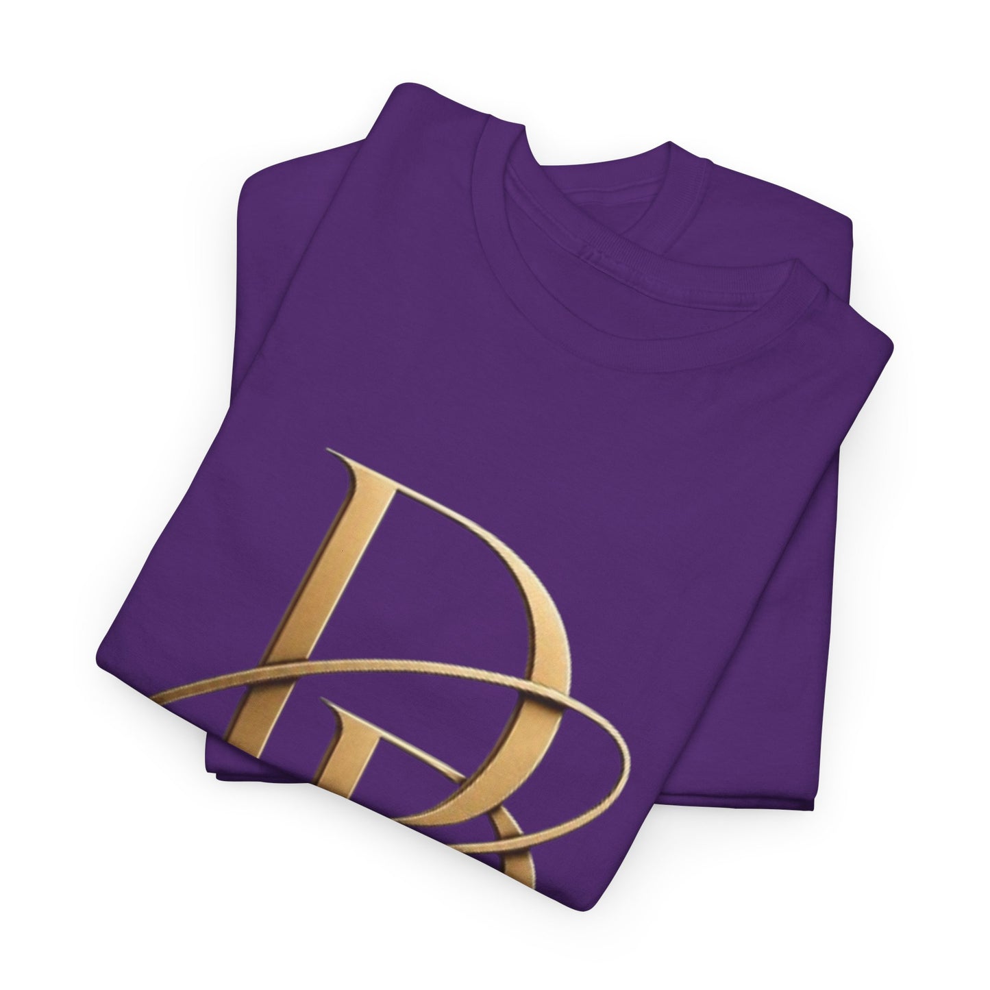 Monogram Gold PP Tee — Elegant Personalized Initials T-Shirt
