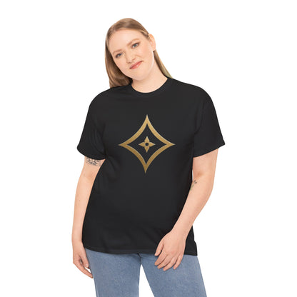 Monogram Gold PP Tee — Elegant Personalized Initials T-Shirt