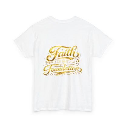 Monogram Gold PP Tee — Elegant Personalized Initials T-Shirt