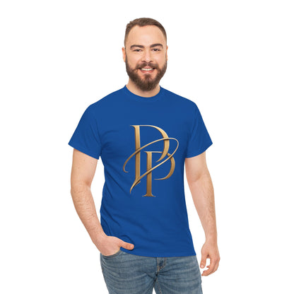 Monogram Gold PP Tee — Elegant Personalized Initials T-Shirt