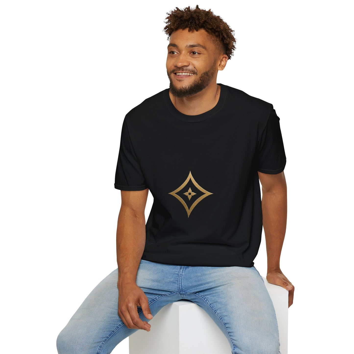 Gold Monogram Logo T-Shirt