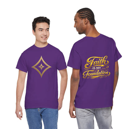 Monogram Gold PP Tee — Elegant Personalized Initials T-Shirt