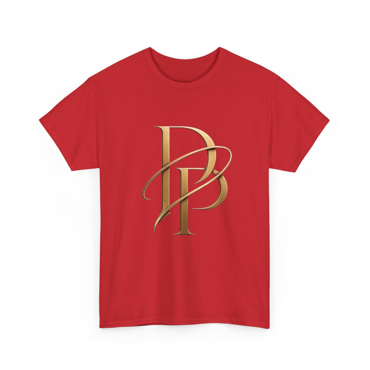 Monogram Gold PP Tee — Elegant Personalized Initials T-Shirt