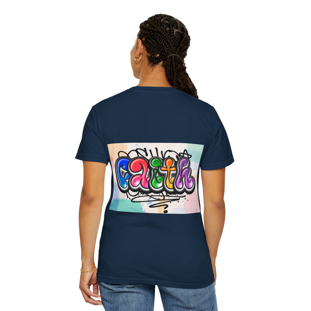 Faith Graffiti T-Shirt — Colorful Street Art Christian Tee