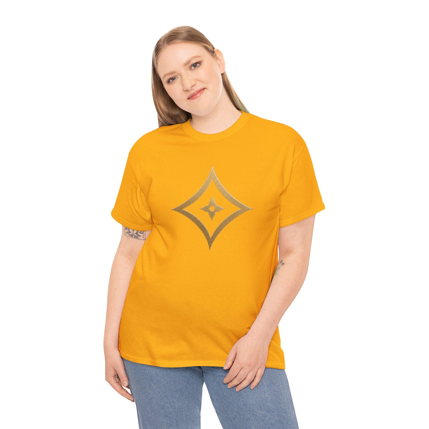 Monogram Gold PP Tee — Elegant Personalized Initials T-Shirt