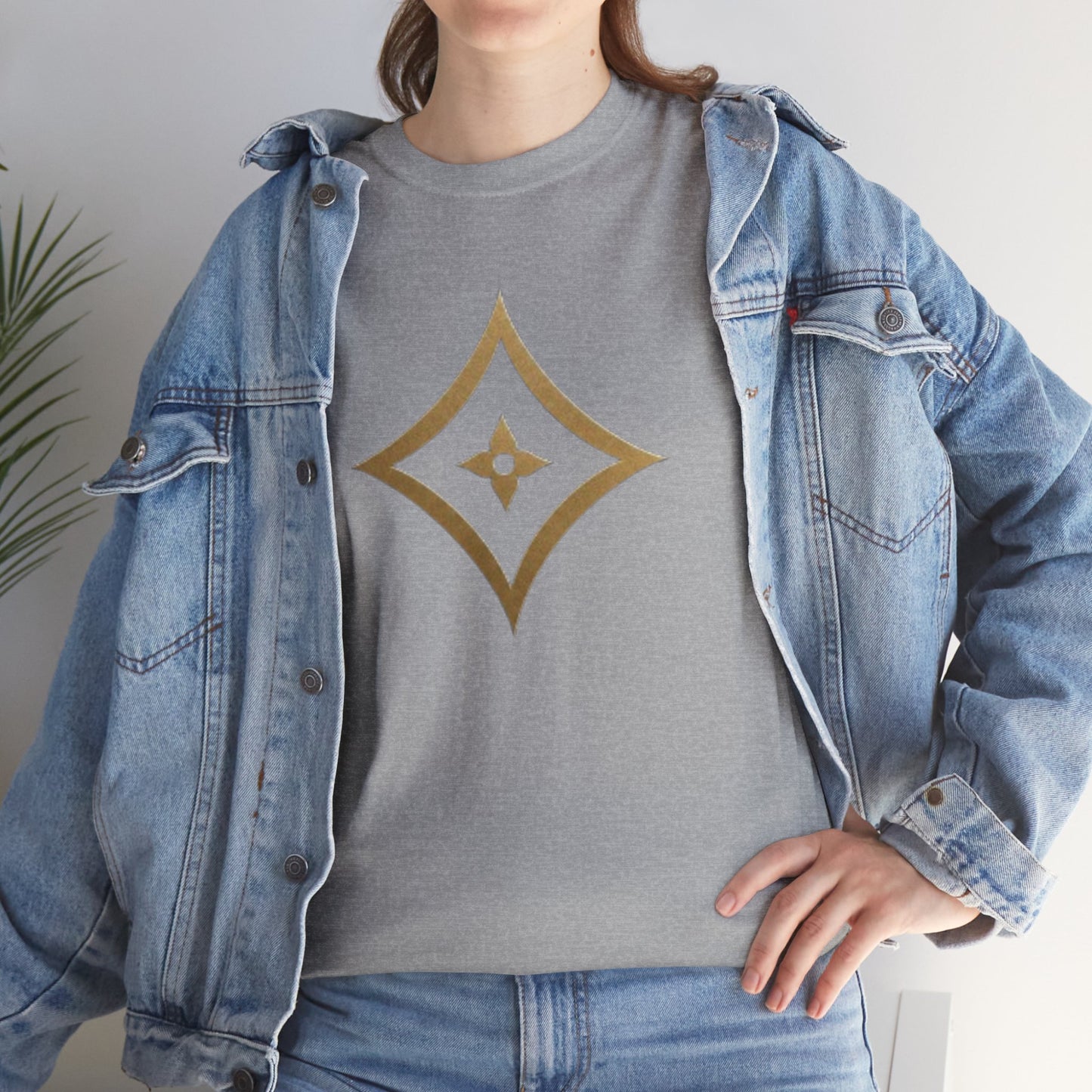 Monogram Gold PP Tee — Elegant Personalized Initials T-Shirt