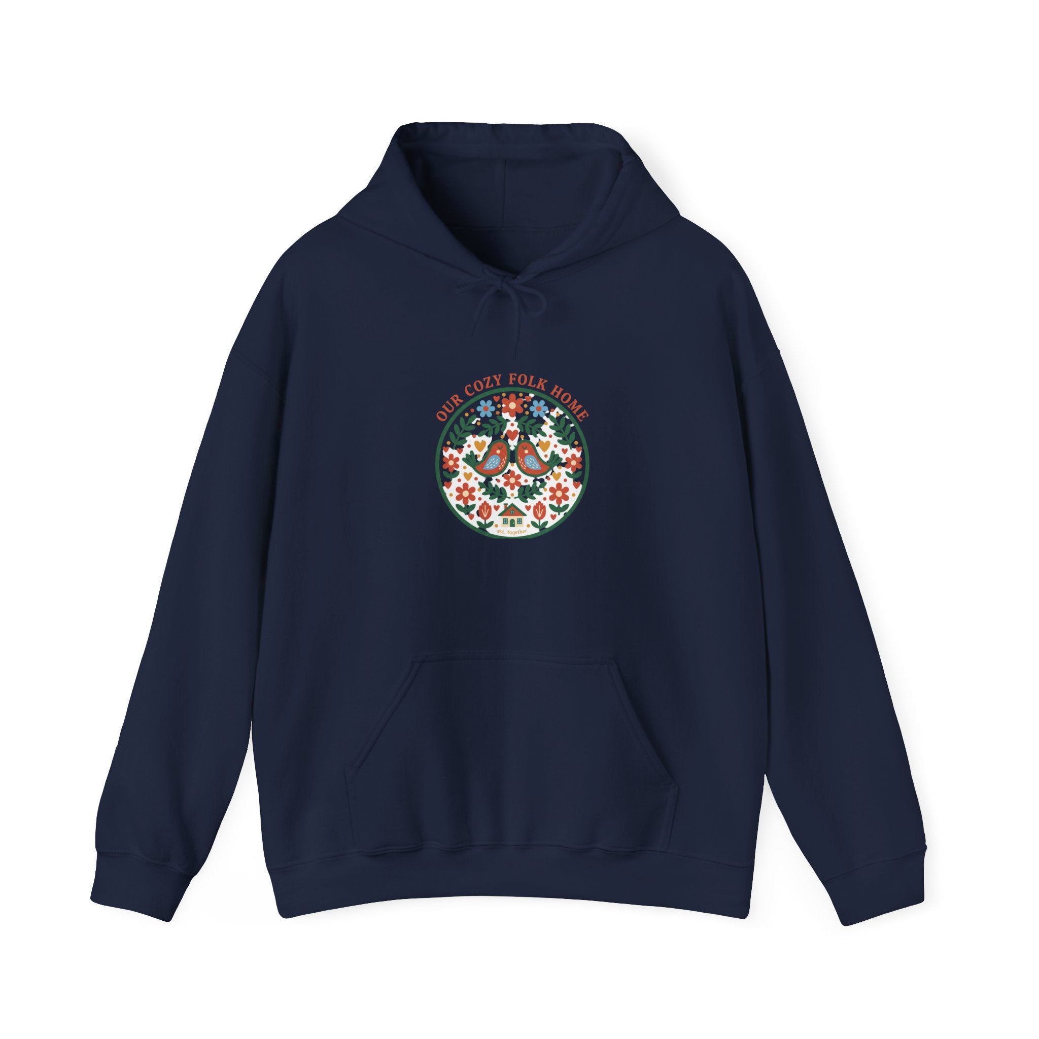 Floral Medallion Hoodie | folk art print, rustic motif