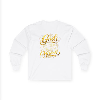 Monogram PB Gold Script Long Sleeve Tee