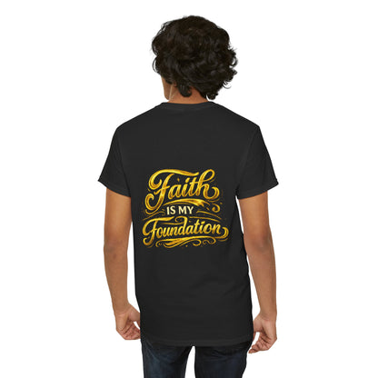 Monogram Gold PP Tee — Elegant Personalized Initials T-Shirt