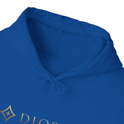 Diopso Logo Hoodie — Minimalist Luxury White Pullover