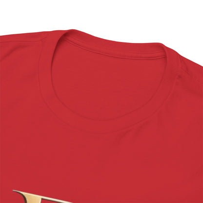 Monogram Gold PP Tee — Elegant Personalized Initials T-Shirt