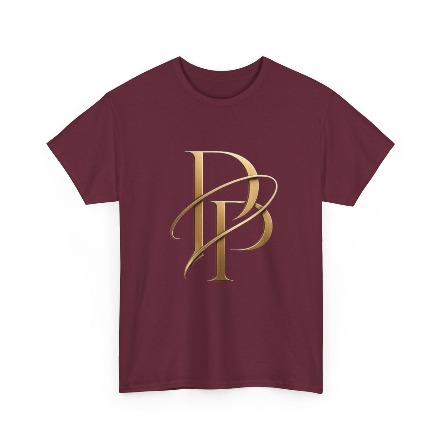 Monogram Gold PP Tee — Elegant Personalized Initials T-Shirt