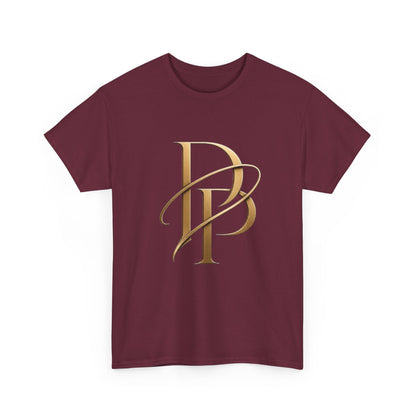 Monogram Gold PP Tee — Elegant Personalized Initials T-Shirt