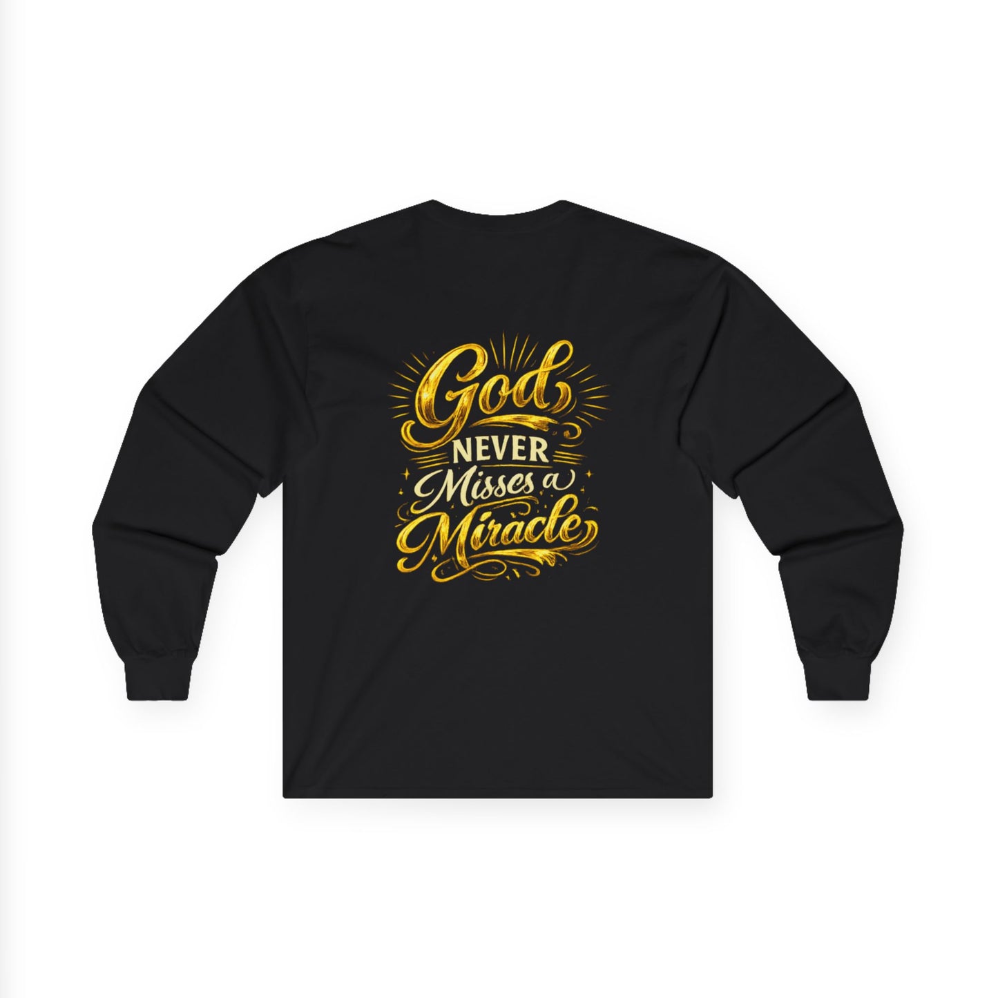 Monogram PB Gold Script Long Sleeve Tee