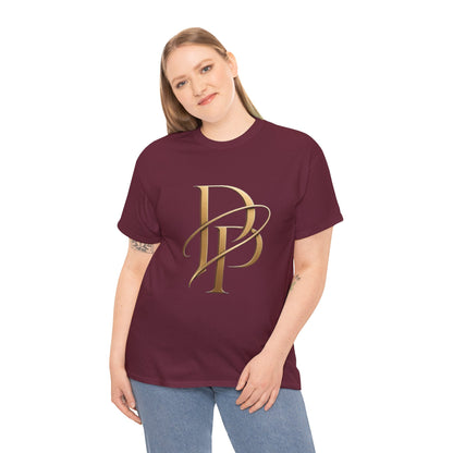 Monogram Gold PP Tee — Elegant Personalized Initials T-Shirt