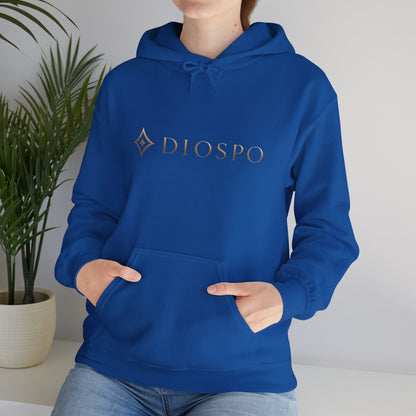 Diopso Logo Hoodie — Minimalist Luxury White Pullover
