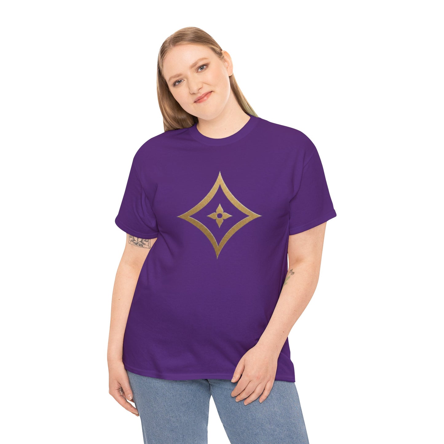 Monogram Gold PP Tee — Elegant Personalized Initials T-Shirt