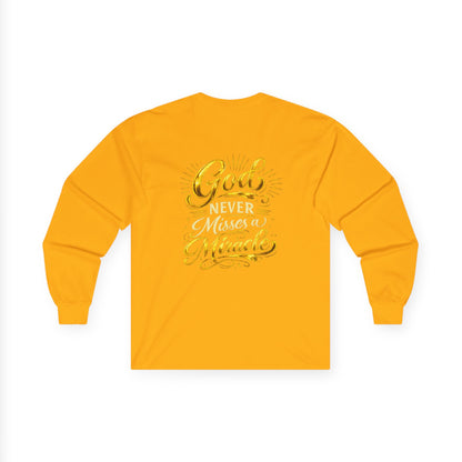 Monogram PB Gold Script Long Sleeve Tee