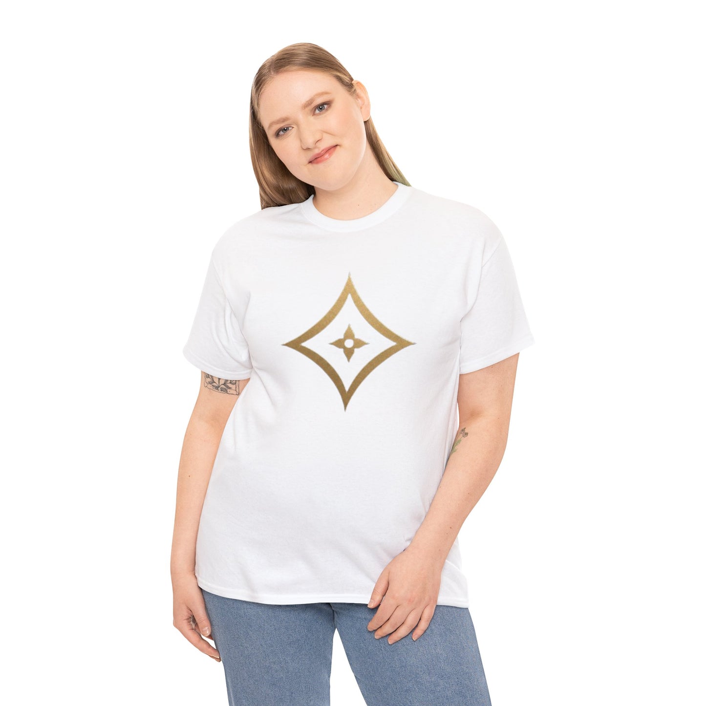 Monogram Gold PP Tee — Elegant Personalized Initials T-Shirt