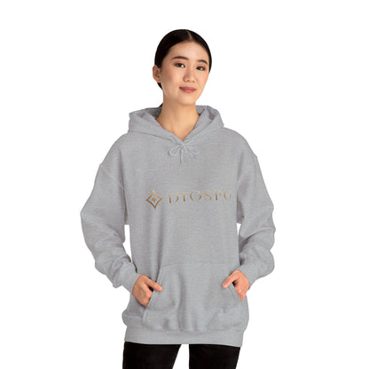 Diopso Logo Hoodie — Minimalist Luxury White Pullover