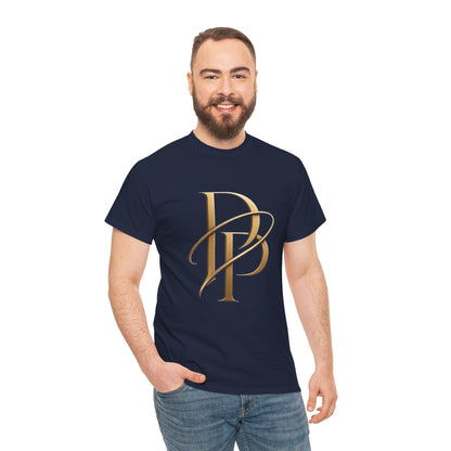 Monogram Gold PP Tee — Elegant Personalized Initials T-Shirt