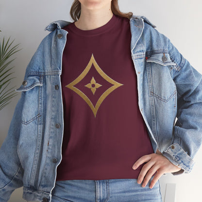 Monogram Gold PP Tee — Elegant Personalized Initials T-Shirt