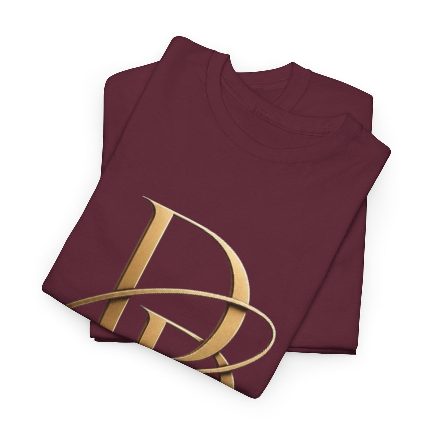 Monogram Gold PP Tee — Elegant Personalized Initials T-Shirt