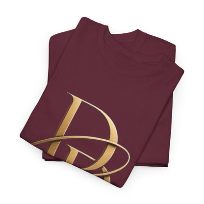 Monogram Gold PP Tee — Elegant Personalized Initials T-Shirt
