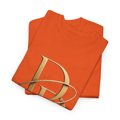 Monogram Gold PP Tee — Elegant Personalized Initials T-Shirt