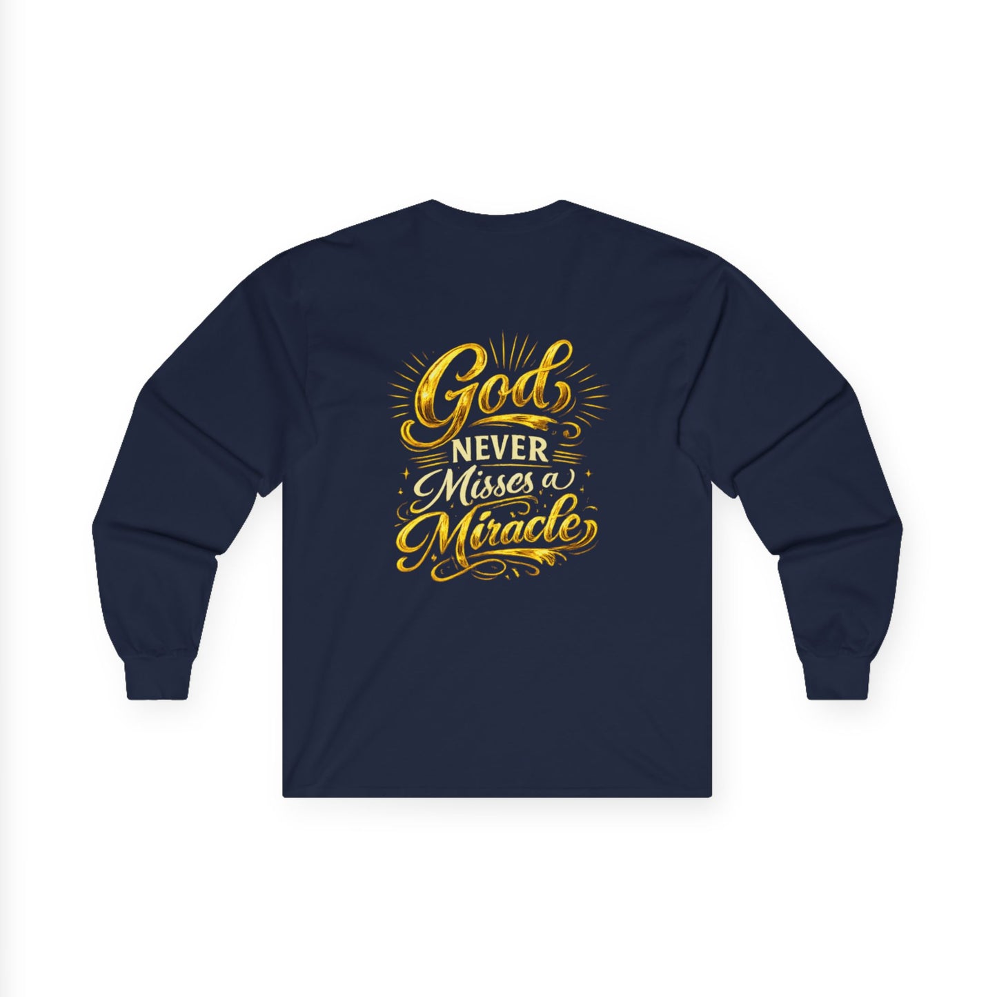 Monogram PB Gold Script Long Sleeve Tee