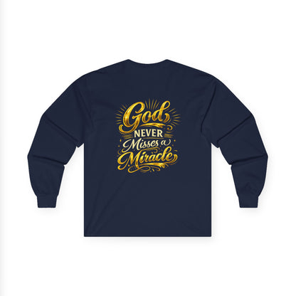 Monogram PB Gold Script Long Sleeve Tee