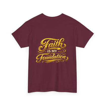 Monogram Gold PP Tee — Elegant Personalized Initials T-Shirt