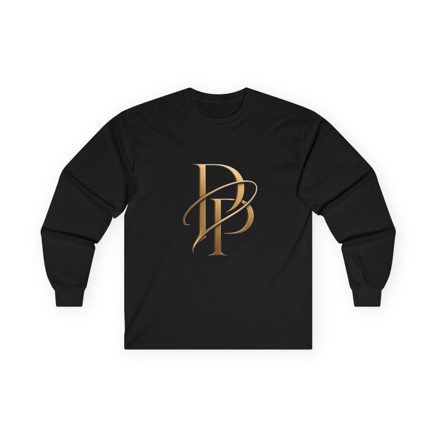 Monogram PB Gold Script Long Sleeve Tee