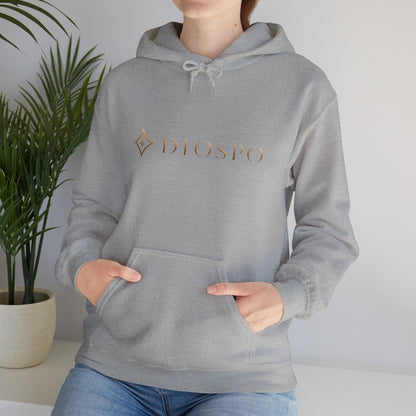 Diopso Logo Hoodie — Minimalist Luxury White Pullover