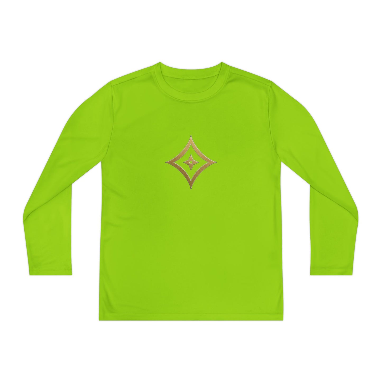 Youth Long Sleeve Tee — Elegant Gold Monogram DP