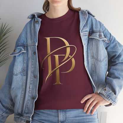 Monogram Gold PP Tee — Elegant Personalized Initials T-Shirt