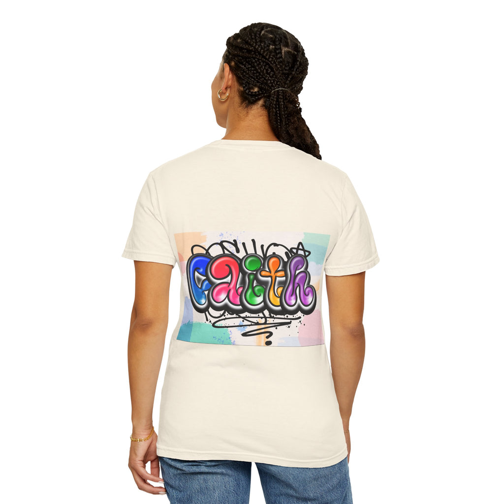 Faith Graffiti T-Shirt — Colorful Street Art Christian Tee