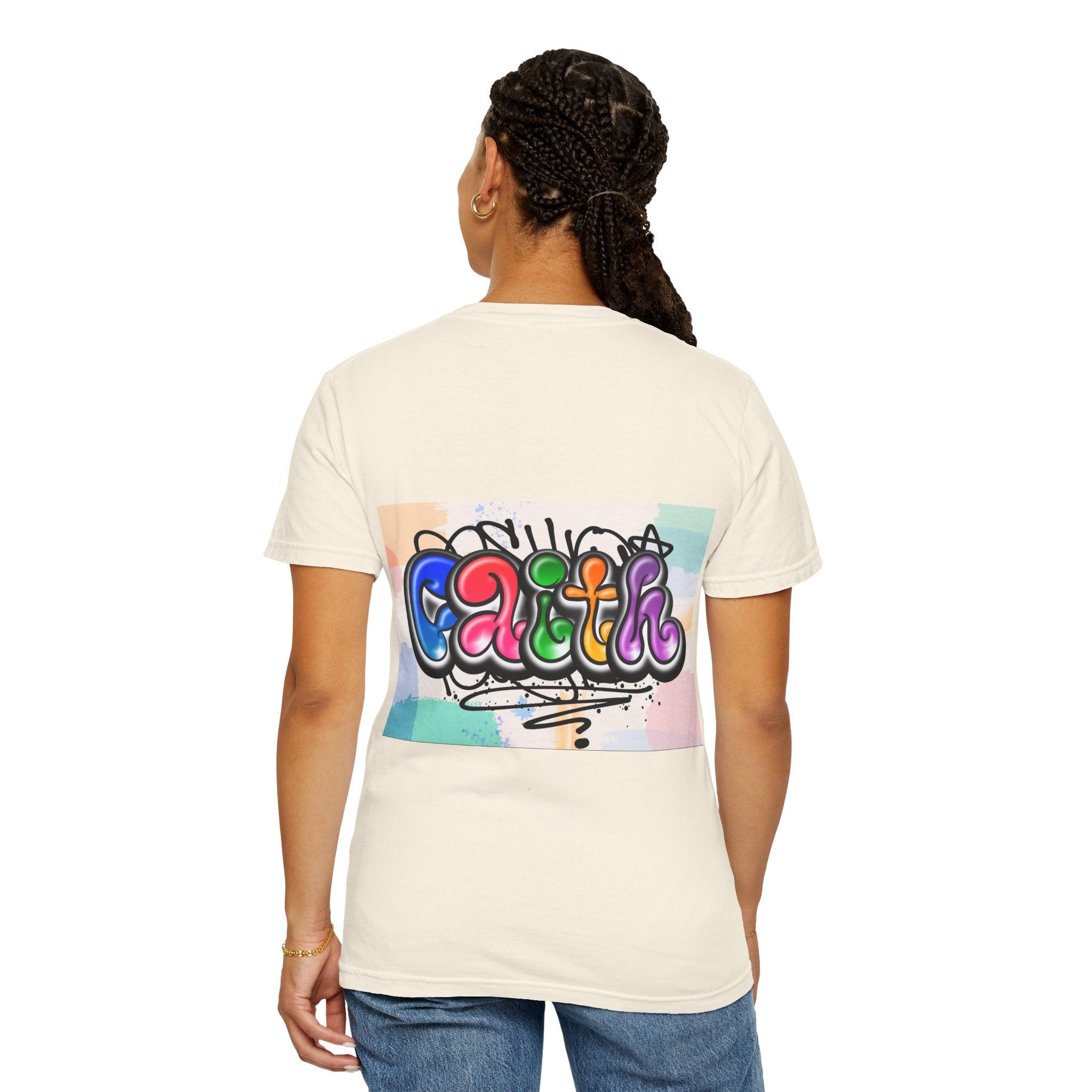 Faith Graffiti T-Shirt — Colorful Street Art Christian Tee