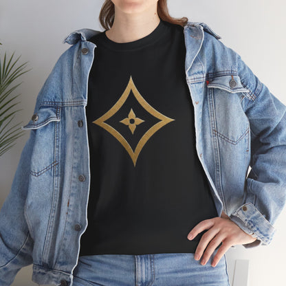 Monogram Gold PP Tee — Elegant Personalized Initials T-Shirt