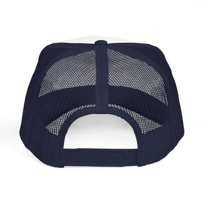 Diopso Logo Trucker Cap — Gold Embroidered Mesh Hat