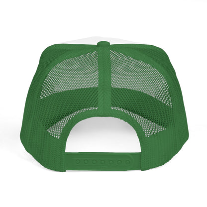 Diopso Logo Trucker Cap — Gold Embroidered Mesh Hat