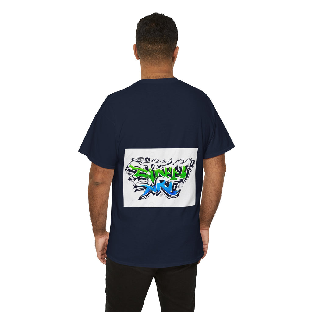 Graffiti Street Art Tee — Bold Neon 'Street Art' Back Print